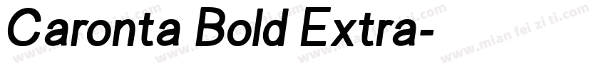 Caronta Bold Extra字体转换